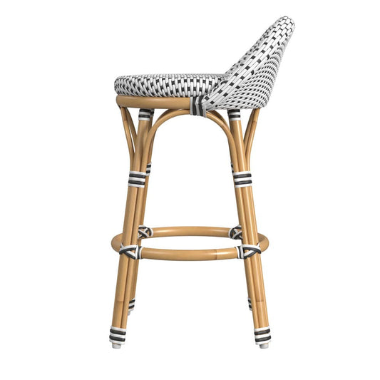 Butler Specialty Company - Inez 24 in. Seat Height Rattan Low Back Counter Stool, Black - 5981295 view 2