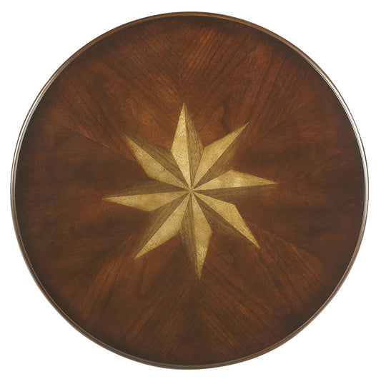 Butler Specialty Company - Isla 16 in. W Round Wood Side Table, Dark Brown - 3615024