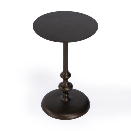 Butler Specialty Company - Ivanna 11.75 in. W Round Metal Side Table, Bronze - 5593025