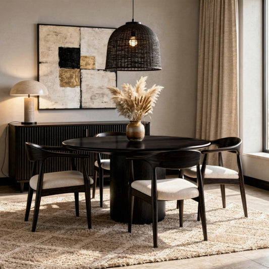Butler Specialty Company - Kersten 54 In. W Round Wood Single Pedestal Base Dining Table, Coffee - 5988059 view 2