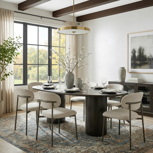 Butler Specialty Company - Kersten 84 in. W Oval Wood Double Pedestal Base Dining Table, Coffee - 5987059 view 2