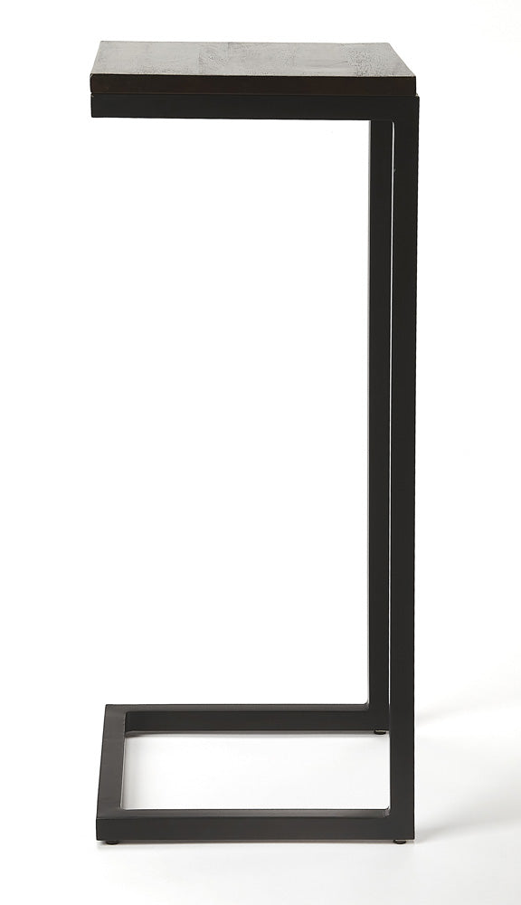 Butler Specialty Company - Kilmer Wood & Metal Finish Side Table, Dark Brown - 5374403