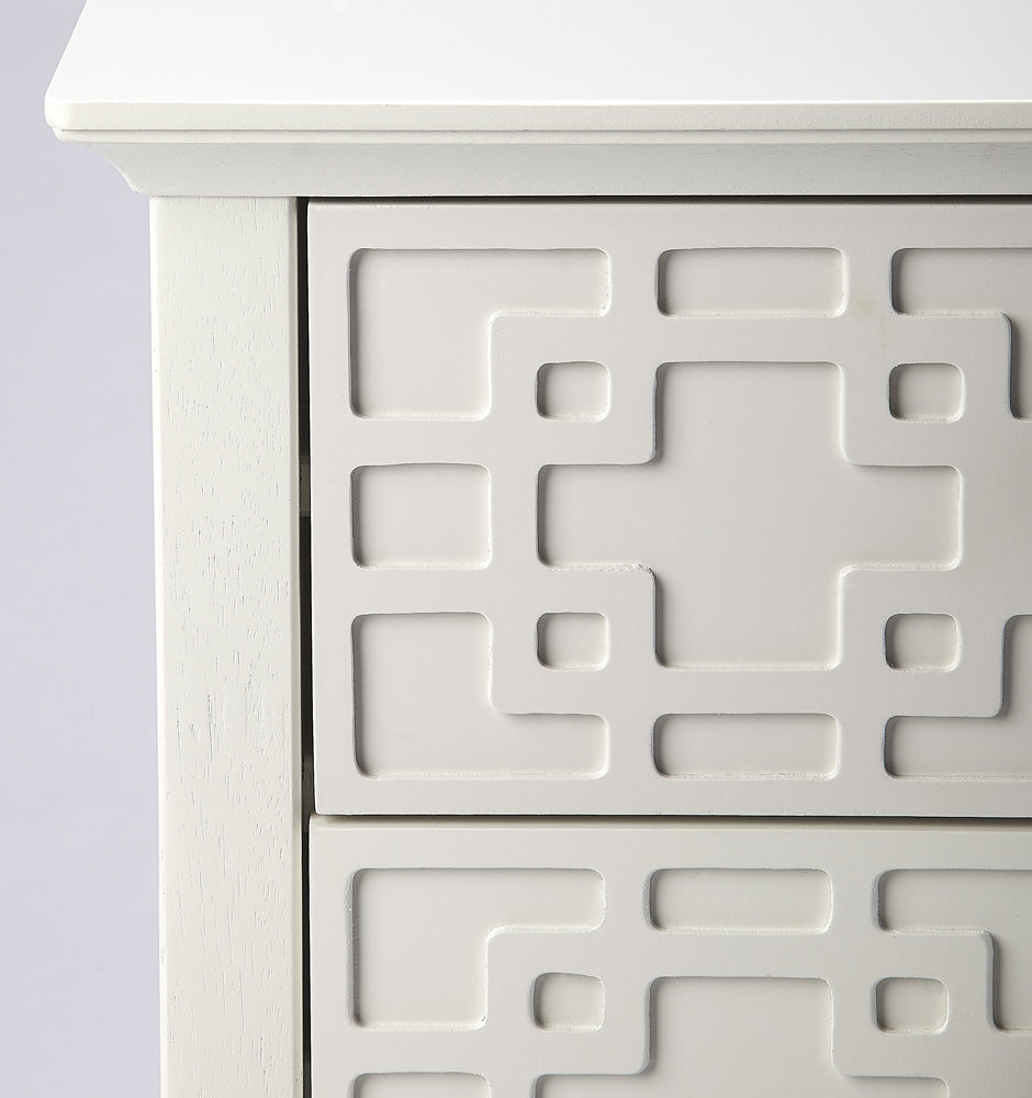 Butler Specialty Company - Kinsley 18 in. W Rectangular 3 Drawer Nightstand, Off-White - 5249304