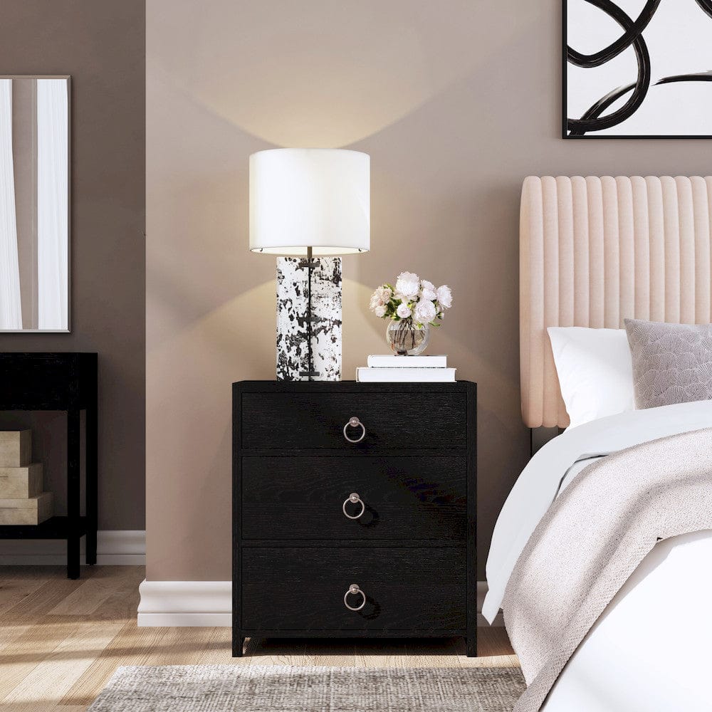 Butler Specialty Company - Lark 25 in. W Wood 3 Drawer Nightstand, Black - 5671432 view 6