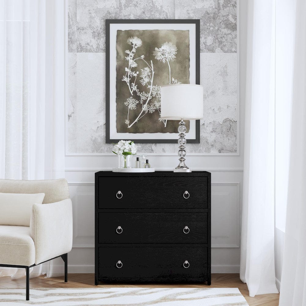 Butler Specialty Company - Lark 34 in. W Rectangular Wood 3 Drawer Dresser, Black - 5392432 view 6