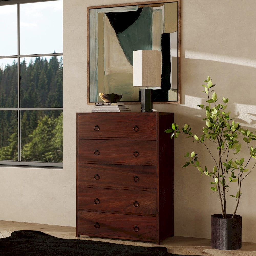 Butler Specialty Company - Lark 36 in. W Rectangular Wood 5 Drawer Dresser/Chest of Drawers, Medium Brown - 5672489 view 6