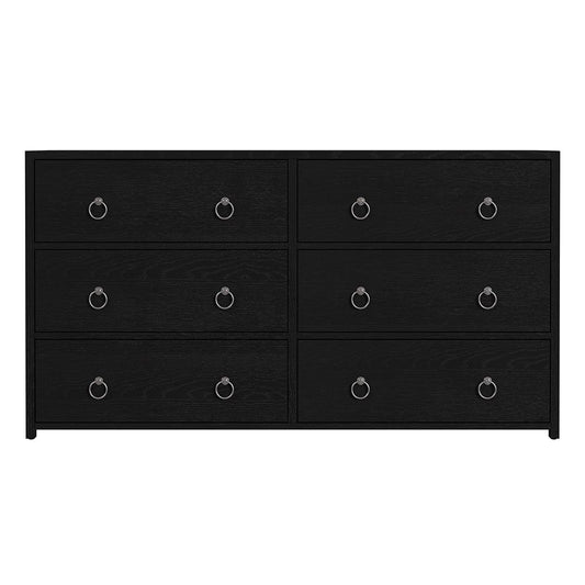 Butler Specialty Company - Lark 60 in. W Rectangular Wood 6 Drawer Dresser, Black - 5525432 View 2