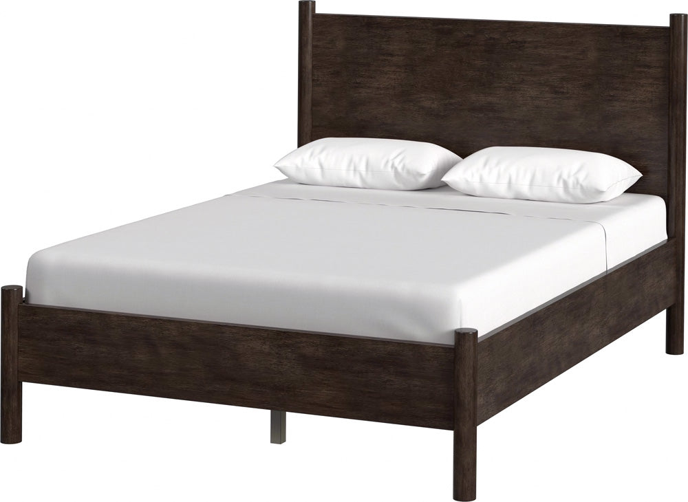 Butler Specialty Company - Lennon Wood Rounded Leg Queen Panel Bed, Medium Brown - 5763474