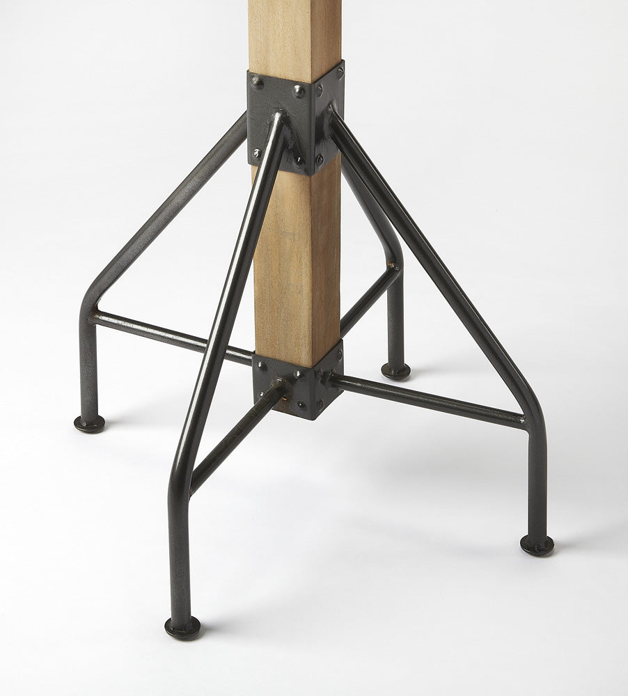 Butler Specialty Company - Logan Square 74 in. H Rustic Metal & Wood Costumer/Coat Tree, Medium Brown - 2059295