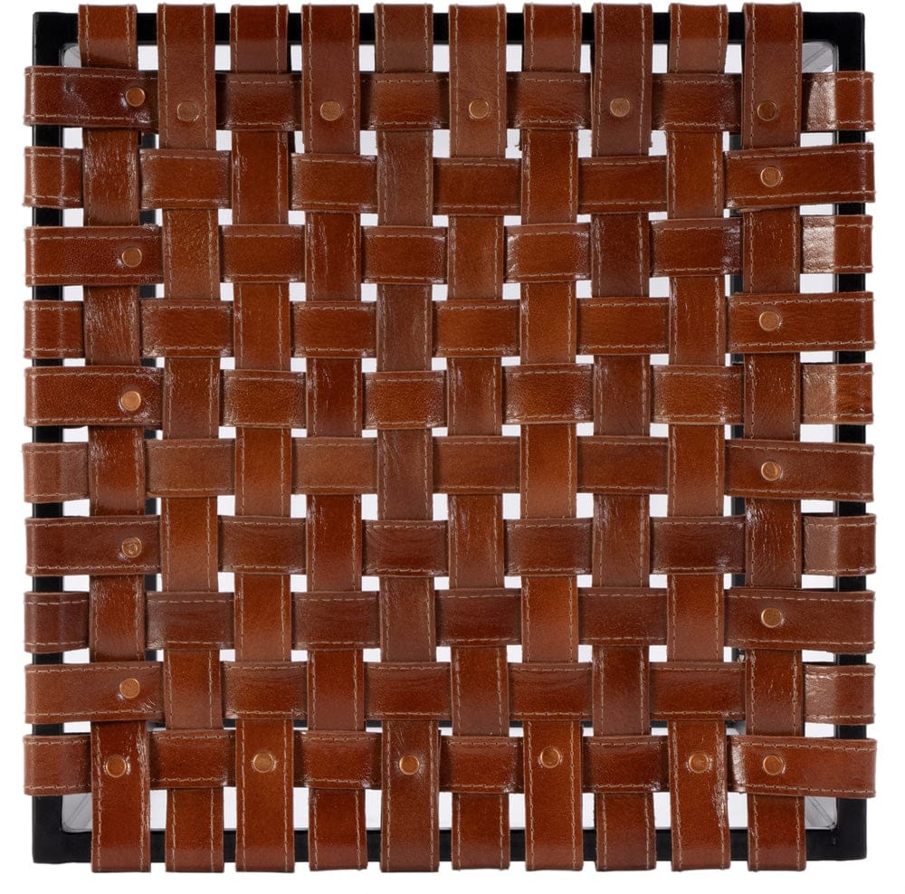 Butler Specialty Company Lowell 30 in. Seat Height Leather and Iron Bar Stool - Brown - 5884344 view 3