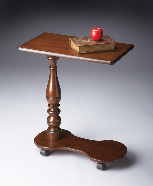 Butler Specialty Company - Mabry 24 in. W Rectangular Wood Mobile Tray Table on Casters, Dark Brown - 7025024