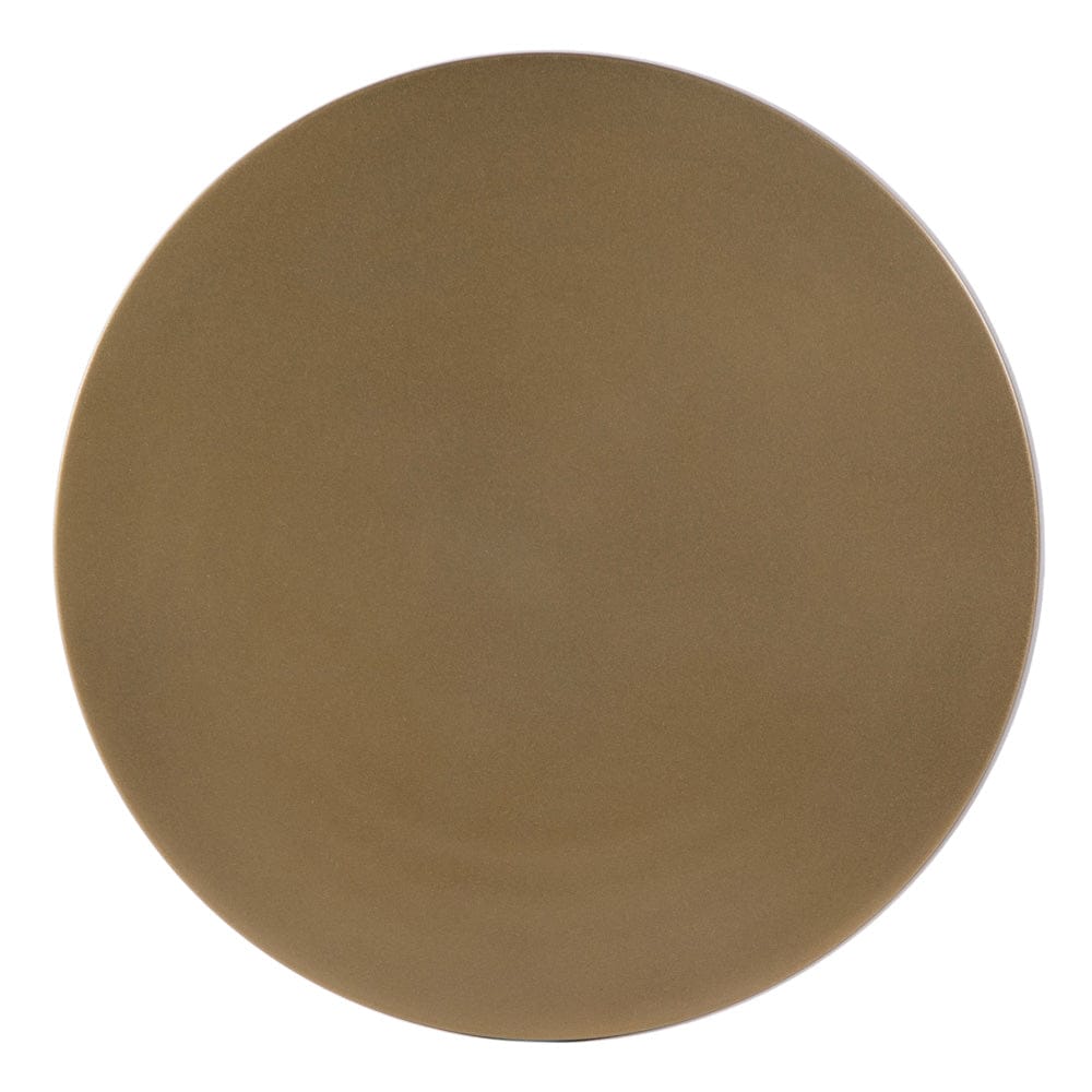 Butler Specialty Company - Mario 10 in. W Round All Metal Pedestal Base End Table - Antique Gold - 5931226 view 3