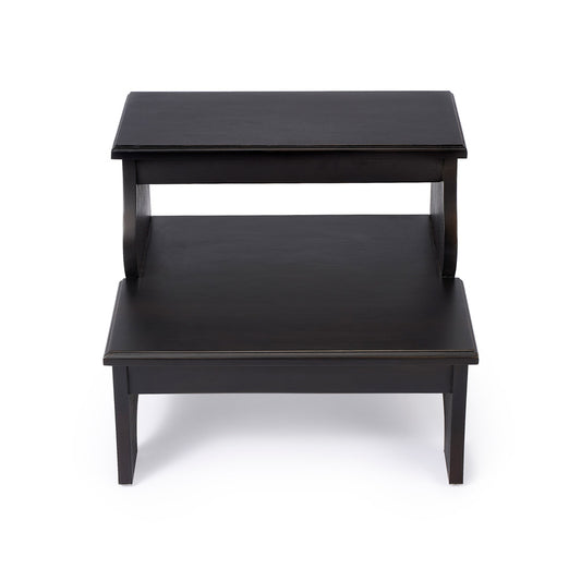 Butler Specialty Company - Melrose 15 in. H x 18 in. W 2 Step Wood Stool, Dark Brown - 1922005