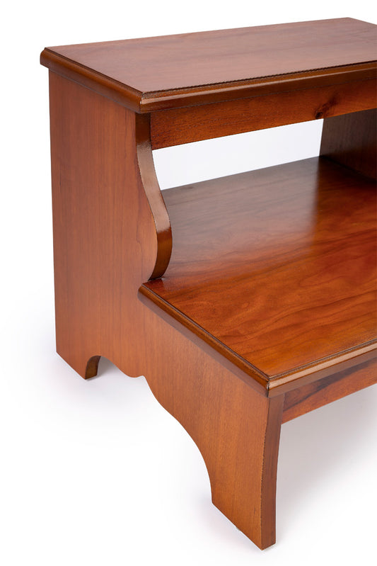 Butler Specialty Company - Melrose 15 in. H x 18 in. W 2 Step Wood Stool, Medium Brown - 1922101