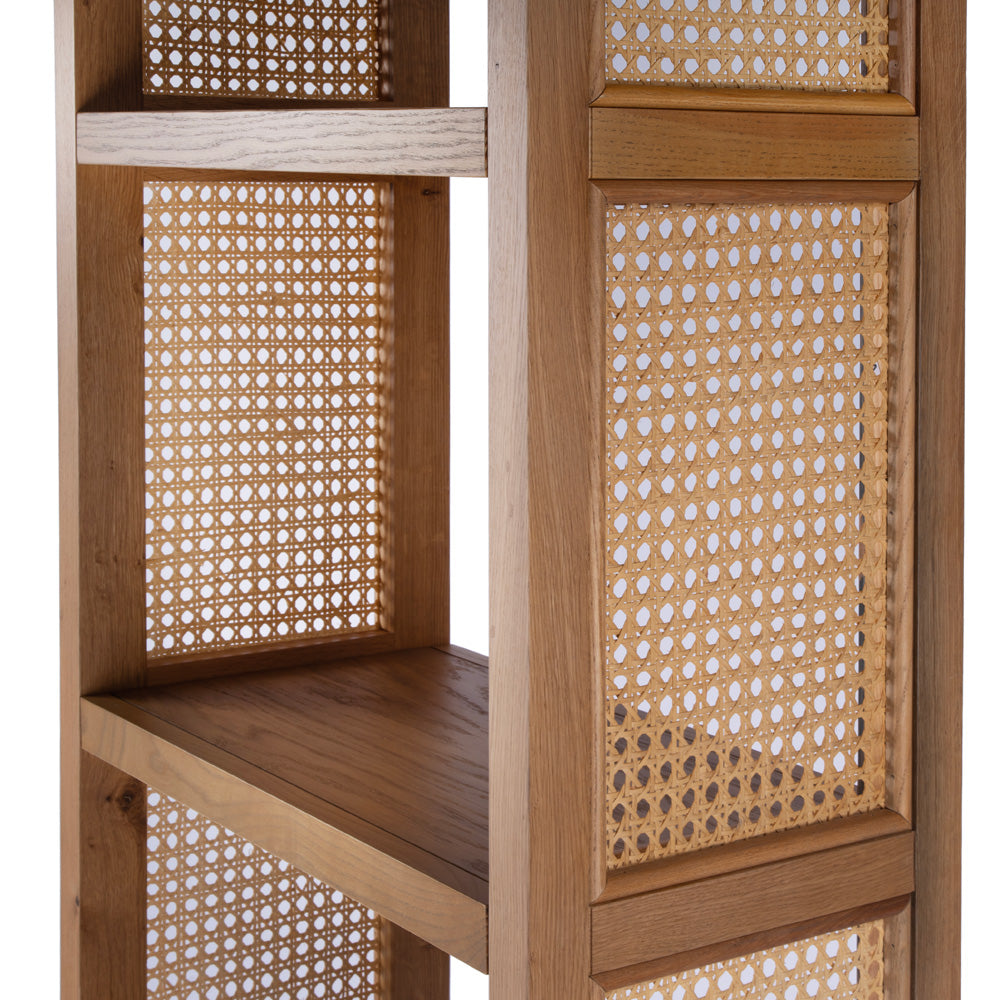 Butler Specialty Company - Mesa 24 in. W Rectangular Cane/Solid Wood 4 Tier Etagere Bookcase, Natural - 9752438