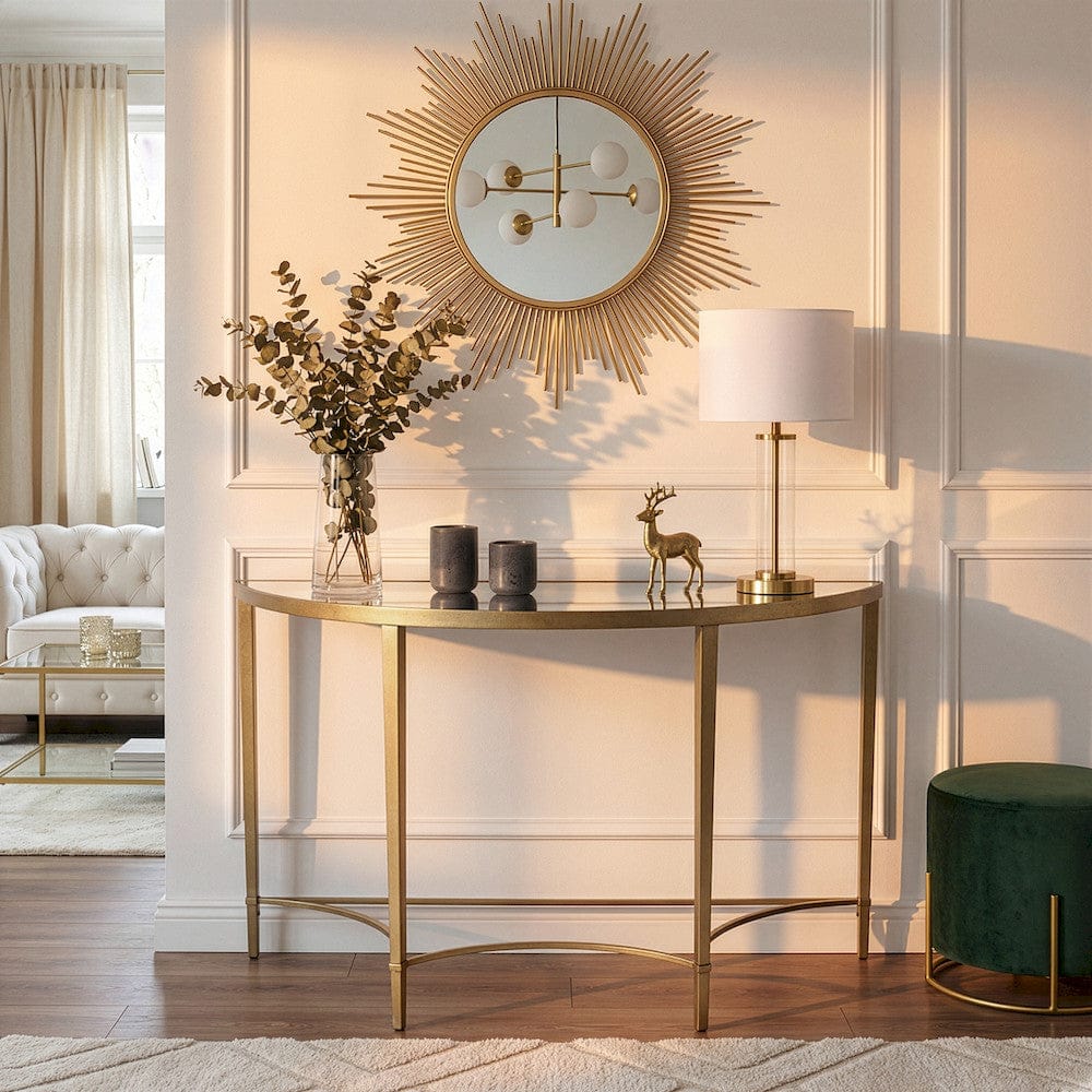 Butler Specialty Company - Monica Demilune Console Table, Gold - 3803355 view 7