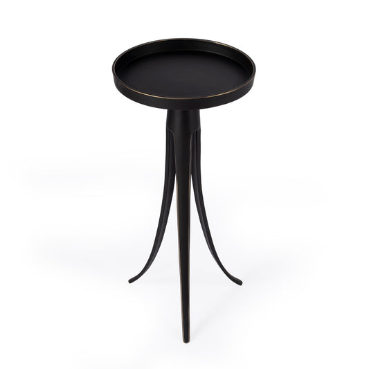 Butler Specialty Company - Monique Large Pedestal Side Table, Black - 5637025