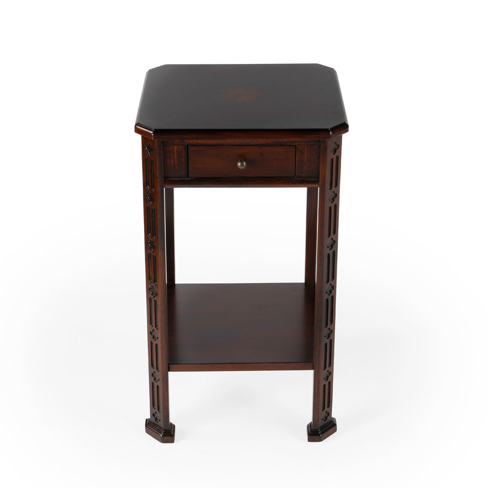 Butler Specialty Company - Moyer 15 in. W Rectangular Wood 1 Drawer Side Table, Dark Brown - 1486024