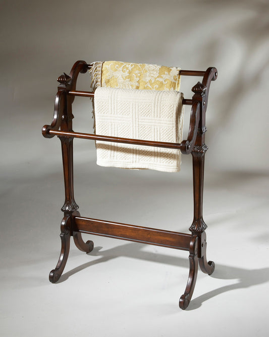 Butler Specialty Company - Newhouse 37.25 in. H x 29.25 in. W Rectangular Wood Blanket Stand, Dark Brown - 1910024