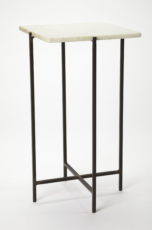 Butler Specialty Company - Nigella 11.5 in. W Square Marble & Metal Side Table, Multi-Color - 5246389