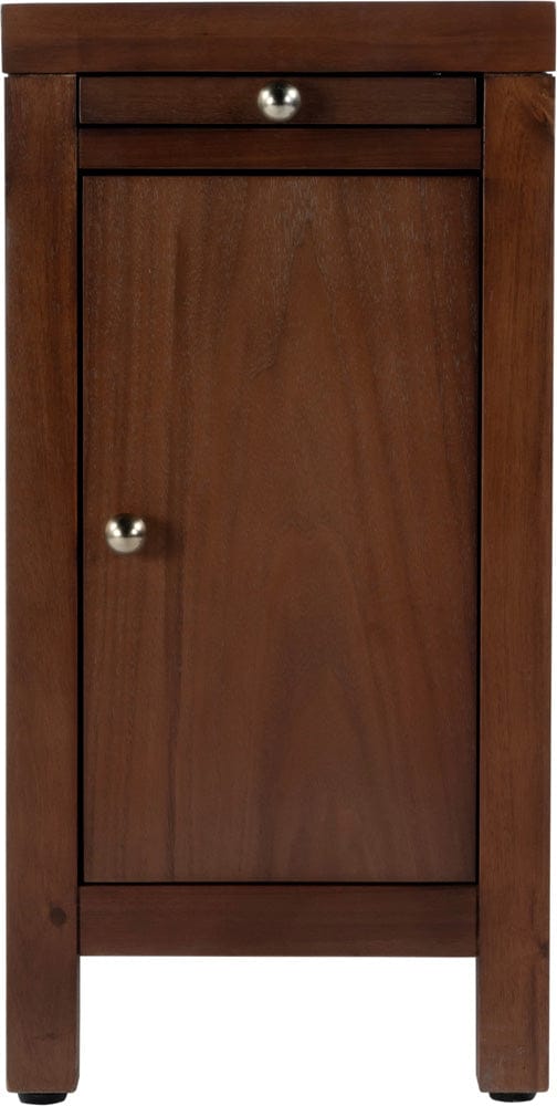 Butler Specialty Company Nora 12 in. W Wood 1 Door End Table with Pull-Out Tray - Medium Brown - 5940489 view 2