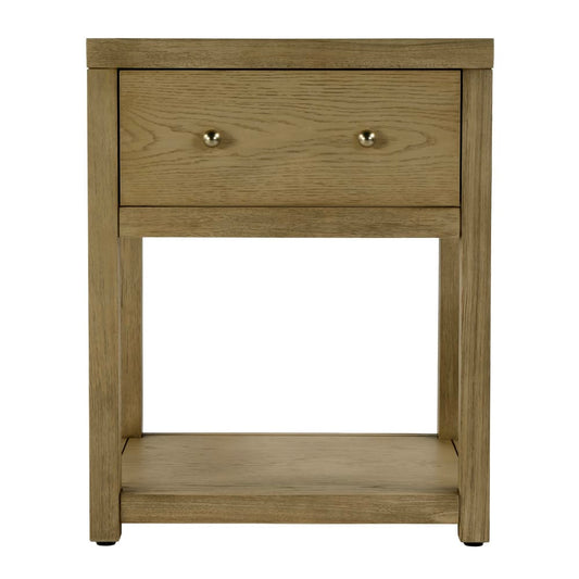 Butler Specialty Company Nora 21 In W Wood 1 Drawer Small Nightstand With Shelf Light Brown 5945492 view 2