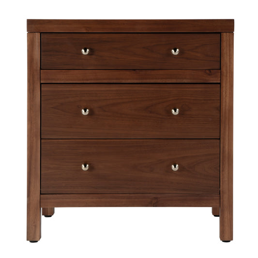 Butler Specialty Company - Nora 25 in. W Rectangular Wood 3 Drawer Nightstand, Walnut - 5848489 view 2