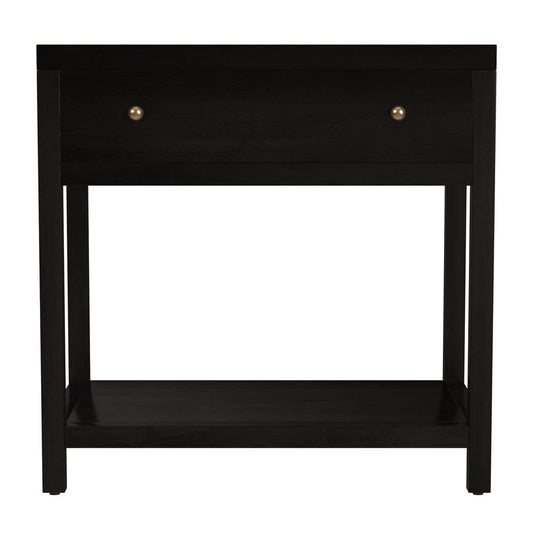 Butler Specialty Company - Nora 30 in. W Wood 1 Drawer Wide Nightstand with Shelf - Coffee - 5943451 view 2