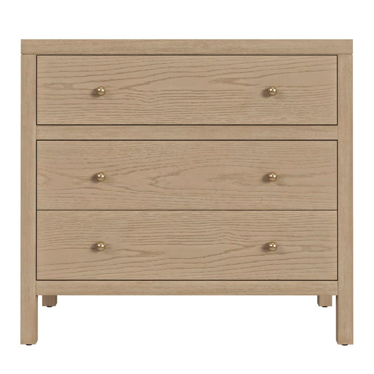 Butler Specialty Company - Nora 34 in. W Wood 3 Drawer Chest, Light Brown - 5731492 view 2