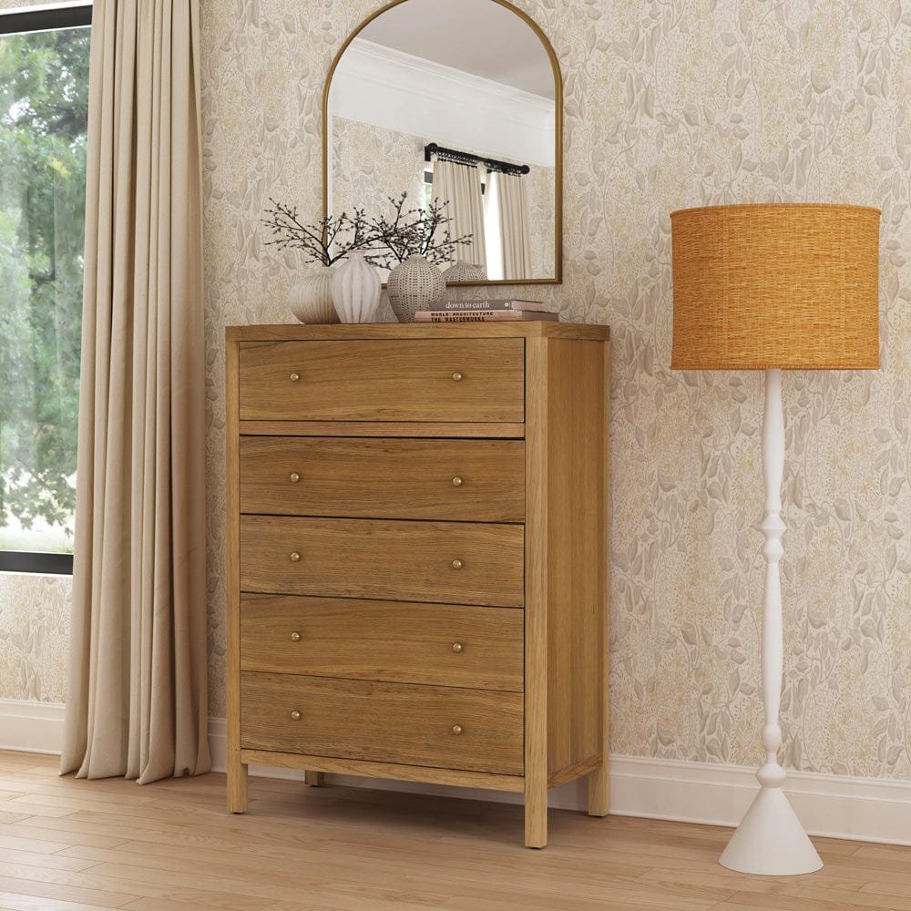 Butler Specialty Company Nora 36 in. W Rectangular Wood 5 Drawer Tall Dresser - Natural - 5944452 view 7