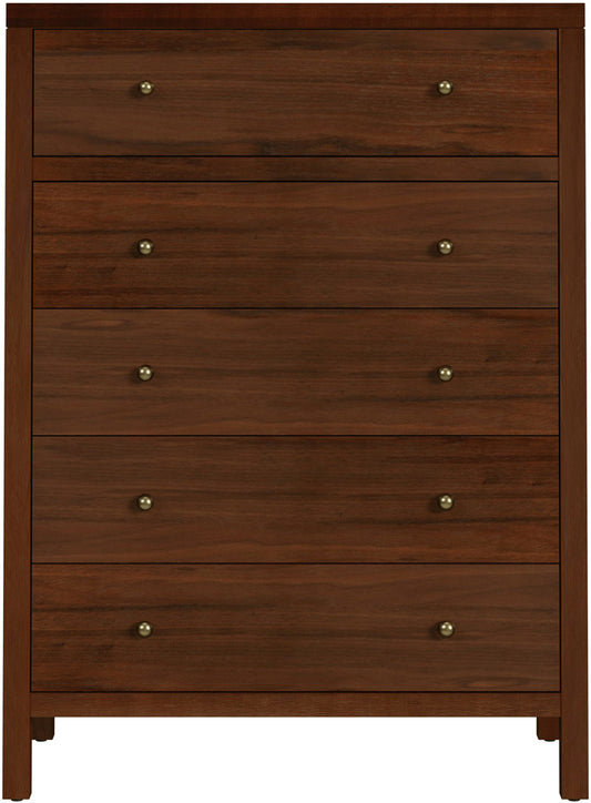 Butler Specialty Company - Nora 36 in. W Rectangular Wood 5 Drawer Tall Dresser, Walnut - 5944489 view 2