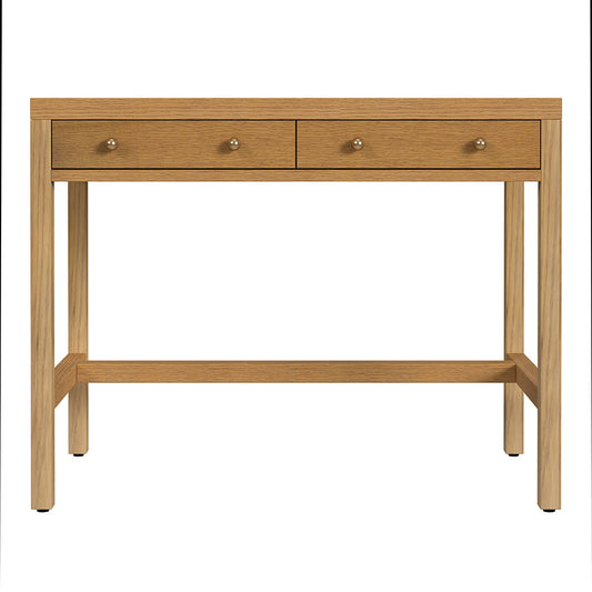 Butler Specialty Company - Nora 40 in. W Rectangular Wood 2 Drawer Writing Desk, Natural - 5849452 View 2