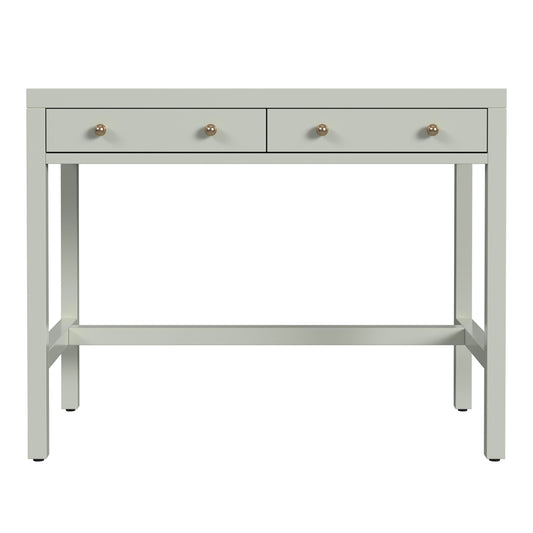 Butler Specialty Company - Nora 40 in. W Rectangular Wood 2 Drawer Writing Desk, Sage Green - 5849480 view 2
