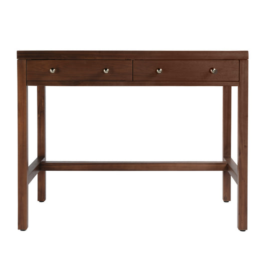 Butler Specialty Company - Nora 40 in. W Rectangular Wood 2 Drawer Writing Desk, Walnut - 5849489 view 2