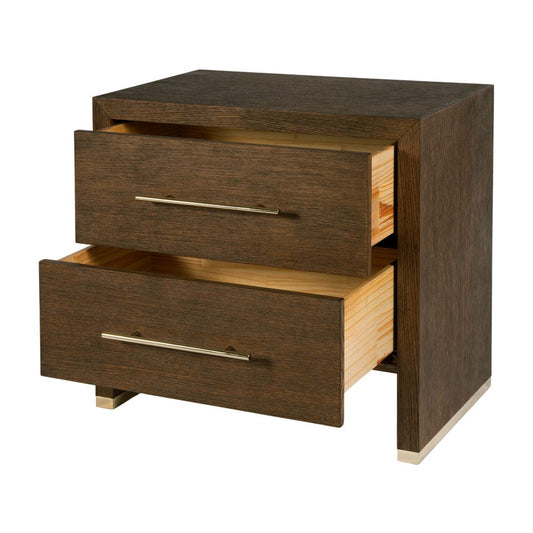 Butler Specialty Company - Porter 28 in. W Rectangular Wood 2 Drawer Nightstand, Brown - 6243275 view 2