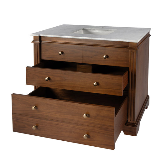 Butler Specialty Company - Rachelle 42 in. W Single Sink Bathroom Vanity Set, Medium Brown - 5571489 View 2