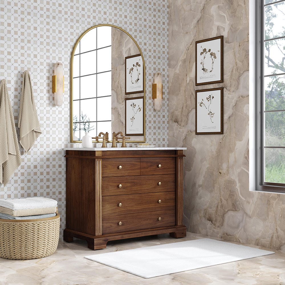 Butler Specialty Company - Rachelle 42 in. W Single Sink Bathroom Vanity Set, Medium Brown - 5571489 View 5