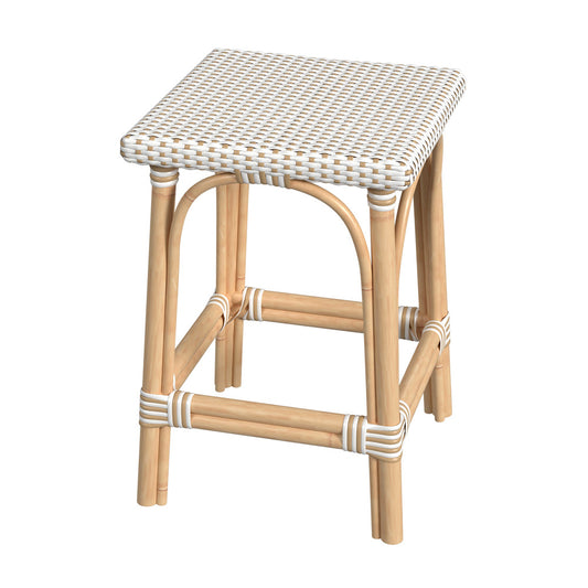Butler Specialty Company - Riviera 24 in. Seat Height Square Rattan Counter Height Stool, Tan - 5757415