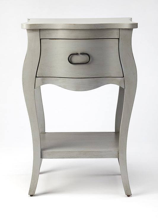 Butler Specialty Company - Rochelle 18 in. W Rectangular Wood 1 Drawer Nightstand, Gray - 9308329