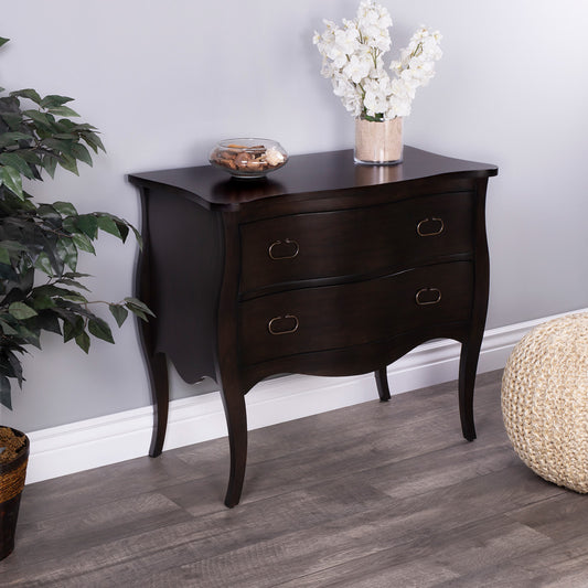 Butler Specialty Company - Rochelle 34 in. W Rectangular Wood 2 Drawer Accent Storage Chest, Dark Brown - 9307117