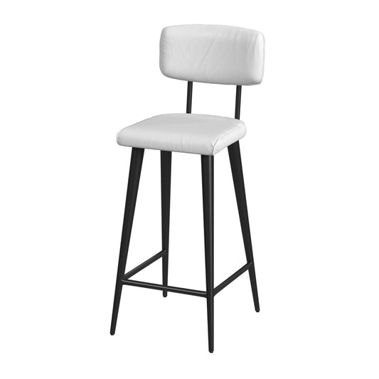 Butler Specialty Company - Saddle Leather Rectangular 26" Counter Stool, White - 5378411
