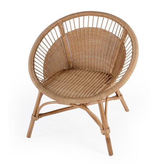 Butler Specialty Company - Savannah 31 in. W Woven Rattan Accent Chair, Natural - 5781404_CLOSEOUT