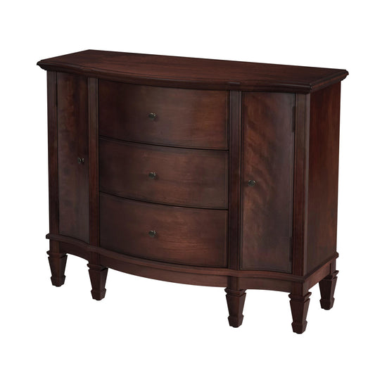 Butler Specialty Company - Sheffield 40 in. W Rectangular Wood 3 Drawer 2 Door Accent Cabinet, Dark Brown - 674024