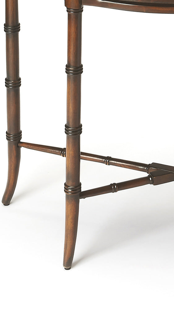 Butler Specialty Company - Skilling 31 in. W Demilune Wood 1 Drawer Console Table, Dark Brown - 3623024