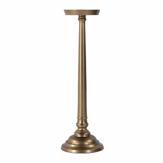 Butler Specialty Company - Tilly 7 in. W Round All Metal Pedestal Base End Table - Antique Gold - 5924226 view 2