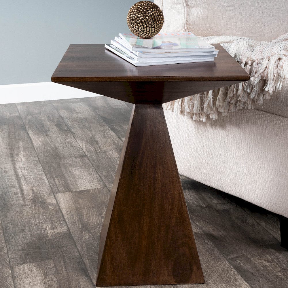 Butler Specialty Company - Titus 18 in. W Square Wood Modern End Table, Dark Brown - 4425403 view 7