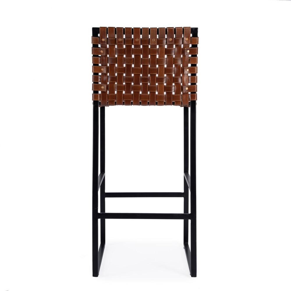 Butler Specialty Company - Urban Woven Leather 30" Barstool, Medium Brown - 5445344