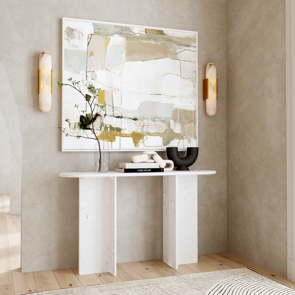 Butler Specialty Company - Vienna 54 in. W Rectangular 100% Marble Console/Sofa Table, White - 5867455 view 6