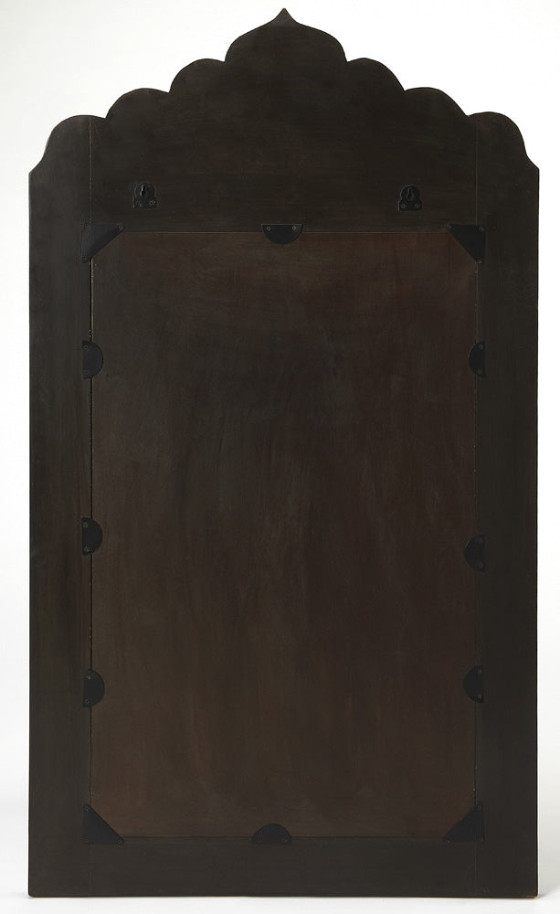 Butler Specialty Company - Vivienne Wood & Bone Inlay Wall Mirrored, Light Brown - 4499338