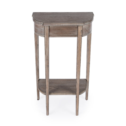 Butler Specialty Company - Wendell 18 in. W Demilune Wood Console Table, Gray - 3009247